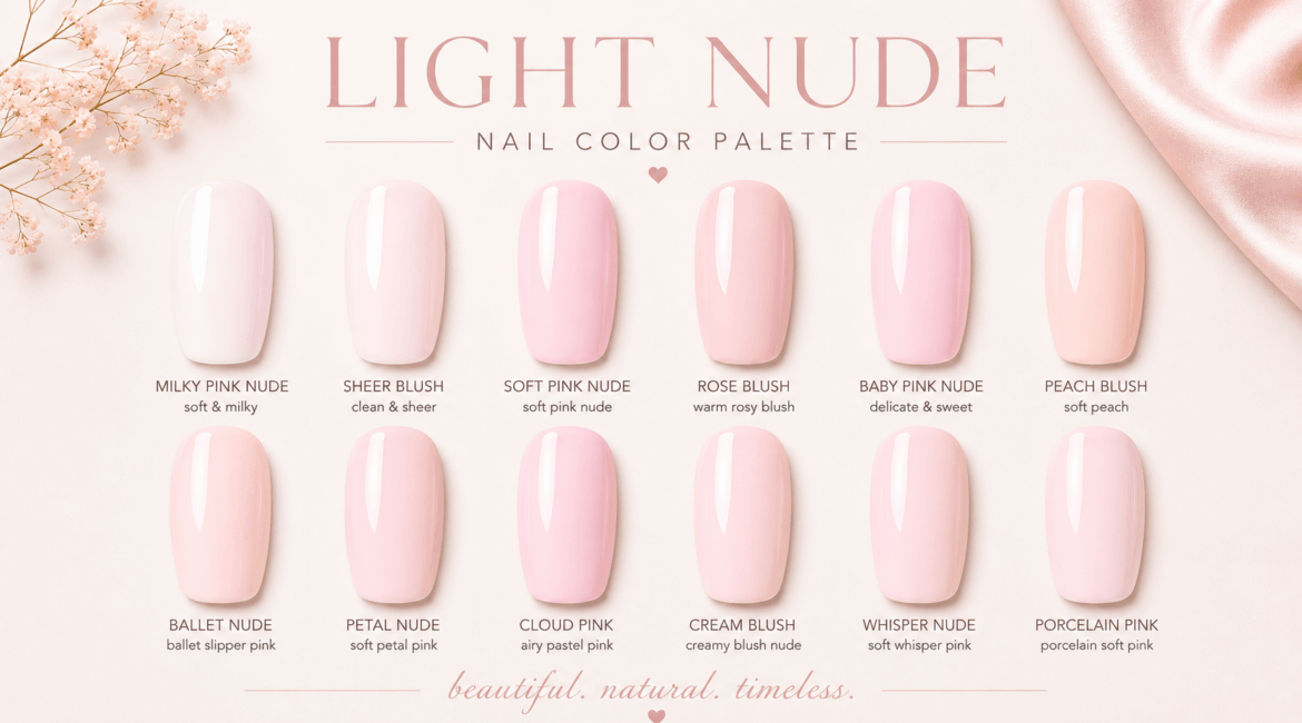 Nude colours nails 1